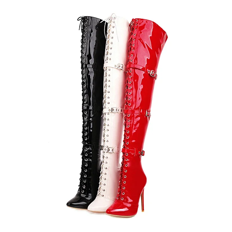 Sewing Cloth - Botas altas hasta el muslo con