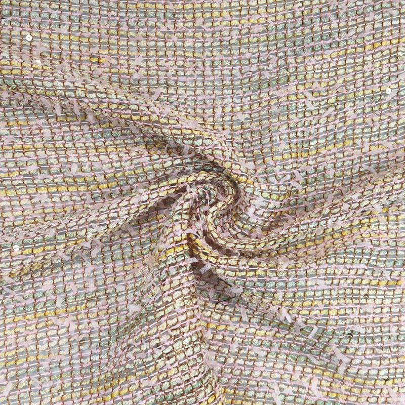Sewing Tweed Fabric - Tela de tweed ligera con diseño