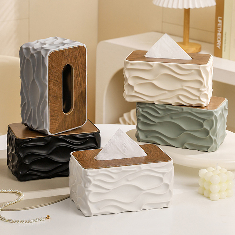 Pattern Tissue Paper - Caja de pañuelos de escritorio con