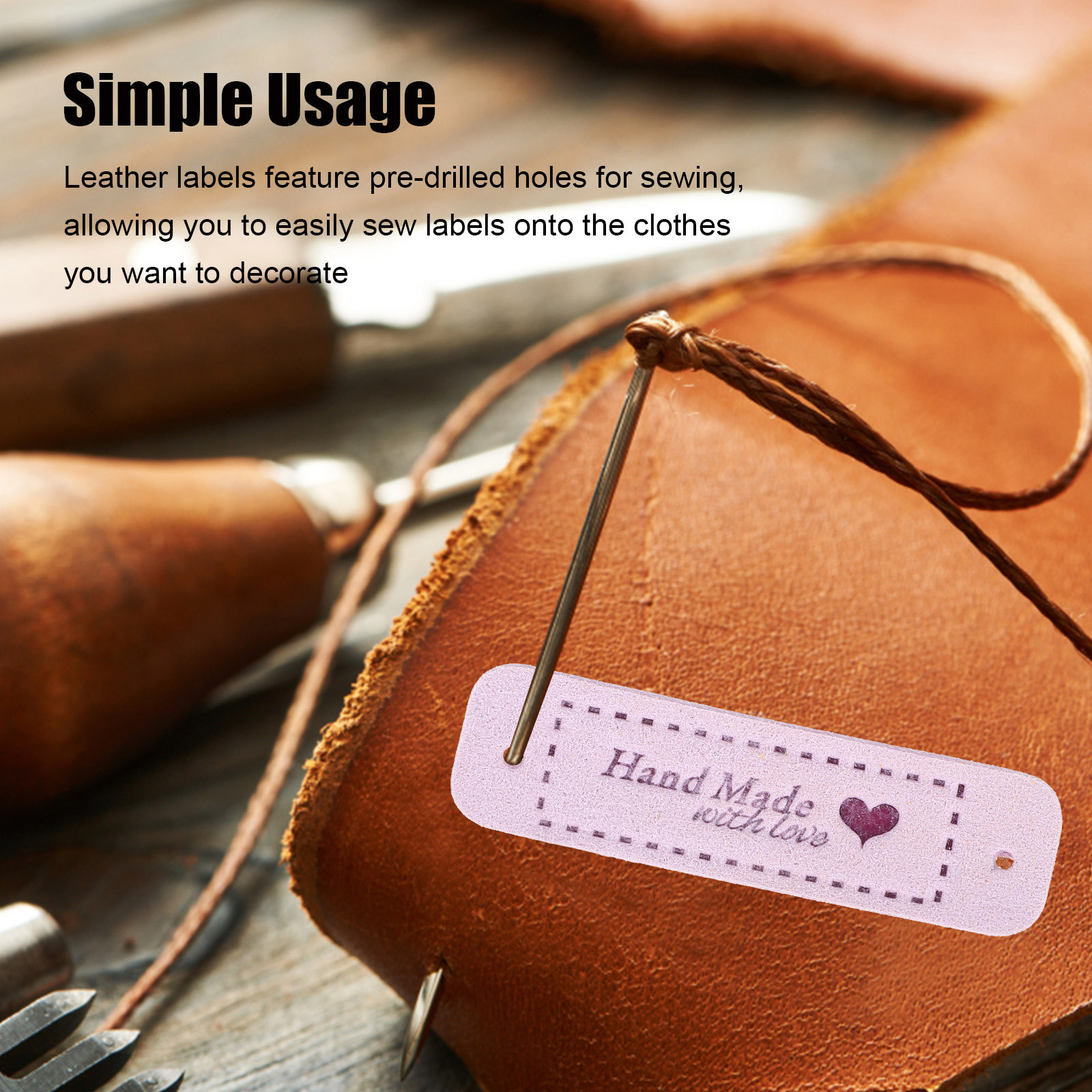 Sewing Labels - 60 Etiquetas Hechas a Mano con