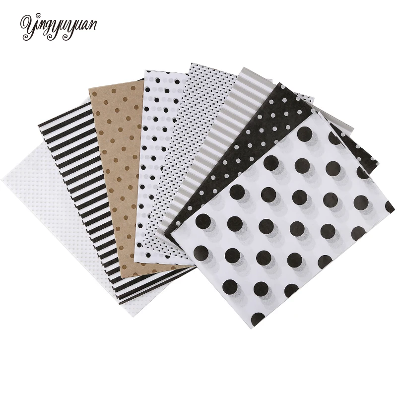 Pattern Tissue Paper - 210x140mm A5, 100 hojas por bolsa,