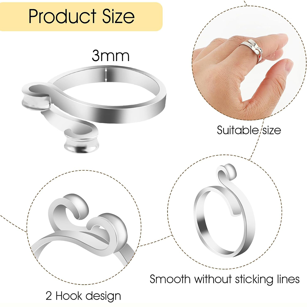 Anillos de bucle de ganchillo  - Sewing Thimble Metal reseña y precio