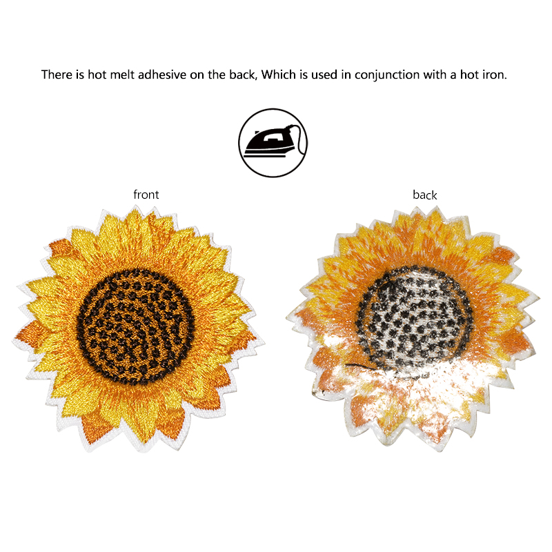 Parche bordado de girasol para - Sewing Jackets reseña y precio