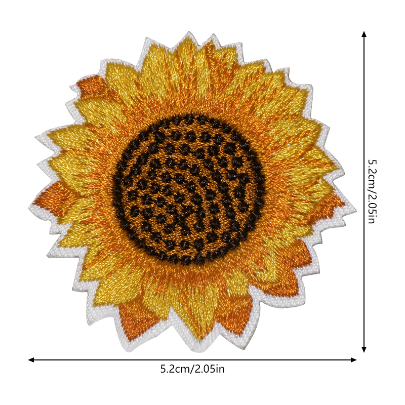 Parche bordado de girasol para - Sewing Jackets reseña y precio