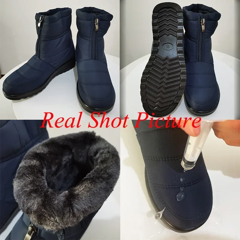 Botas de nieve antideslizantes - Sewing Front Zipper reseña y precio