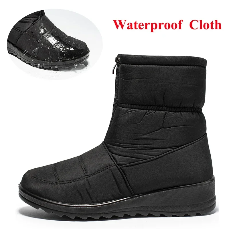 Botas de nieve antideslizantes - Sewing Front Zipper reseña y precio