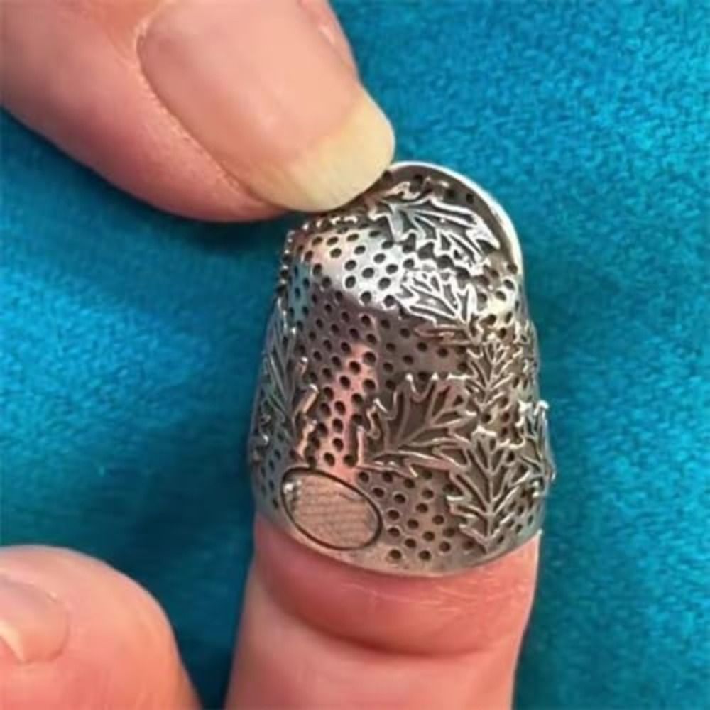 Dedal de metal abierto con for - Sewing Thimble Metal reseña y precio