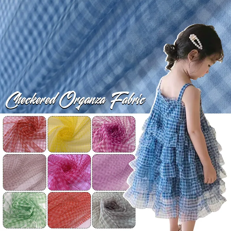 Tela de malla a cuadros de 90x - Sewing Batik Fabric reseña y precio