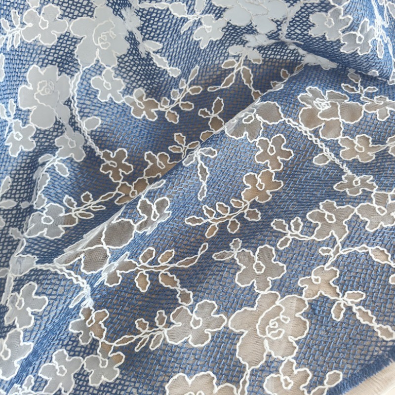 Tela de Tul con Bordado Floral - Sewing Jackets reseña y precio