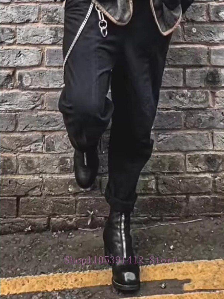 Zapatos de Hombre de Lujo, Bot - Sewing Front Zipper reseña y precio