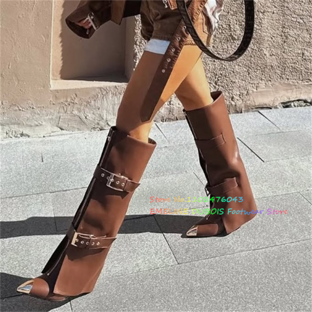 Bota alta hasta la rodilla con - Sewing Front Zipper reseña y precio