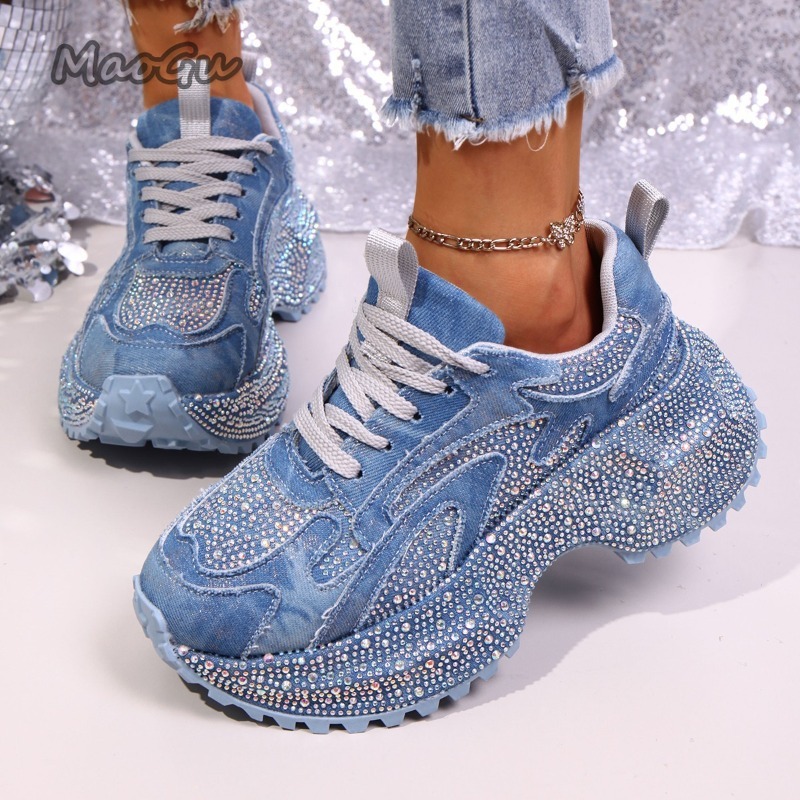 Zapatillas gruesas con diamant - Sewing Cloth reseña y precio