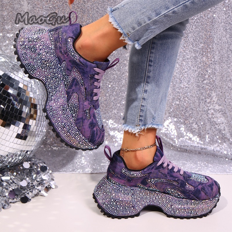 Zapatillas gruesas con diamant - Sewing Cloth reseña y precio