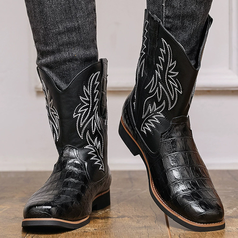 Botas Vaqueras Retro de Punta  - Sewing Embroidery Fabric reseña y precio