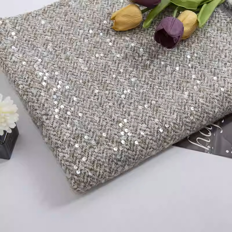 Tela de Tweed de lana trenzada - Sewing Tweed Fabric reseña y precio