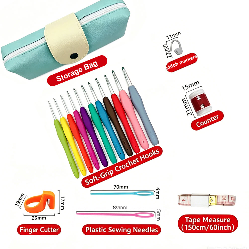 Juego de 37 Agujas de Ganchill - Sewing Necessities reseña y precio