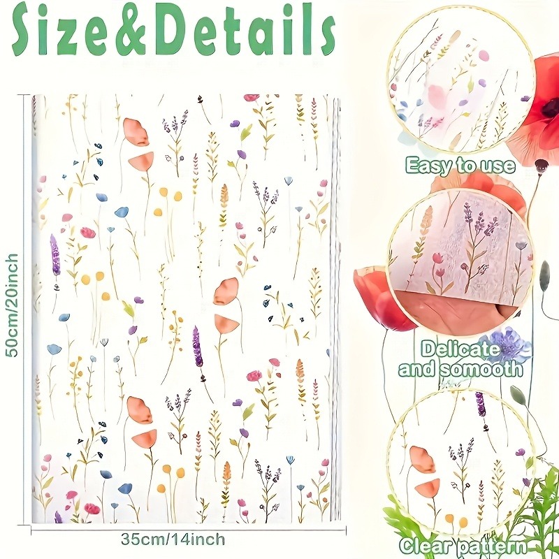 20 Hojas de Papel de Regalo co - Pattern Tissue Paper reseña y precio