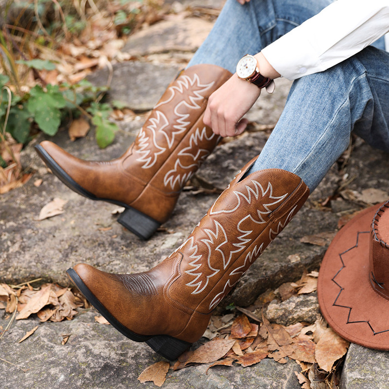 Nuevas Botas Vaqueras Hechas a - Sewing Embroidery Fabric reseña y precio